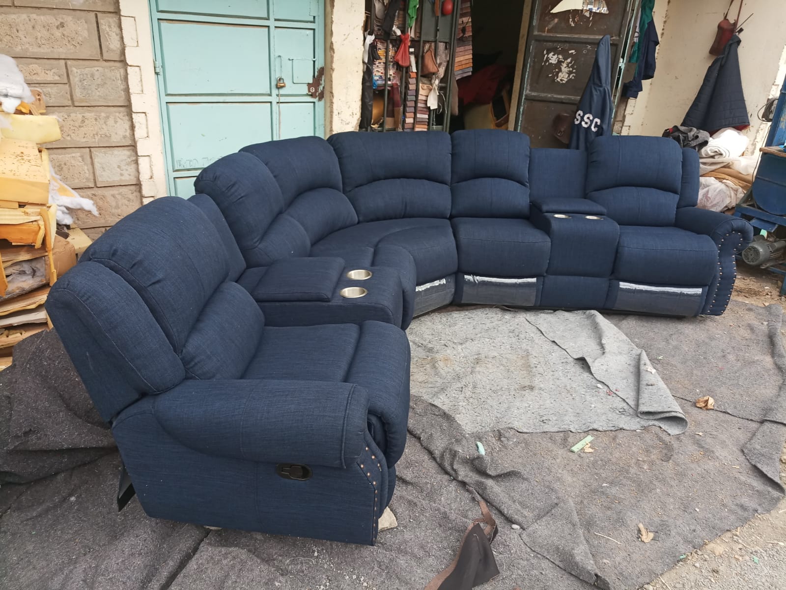 After upholstery work